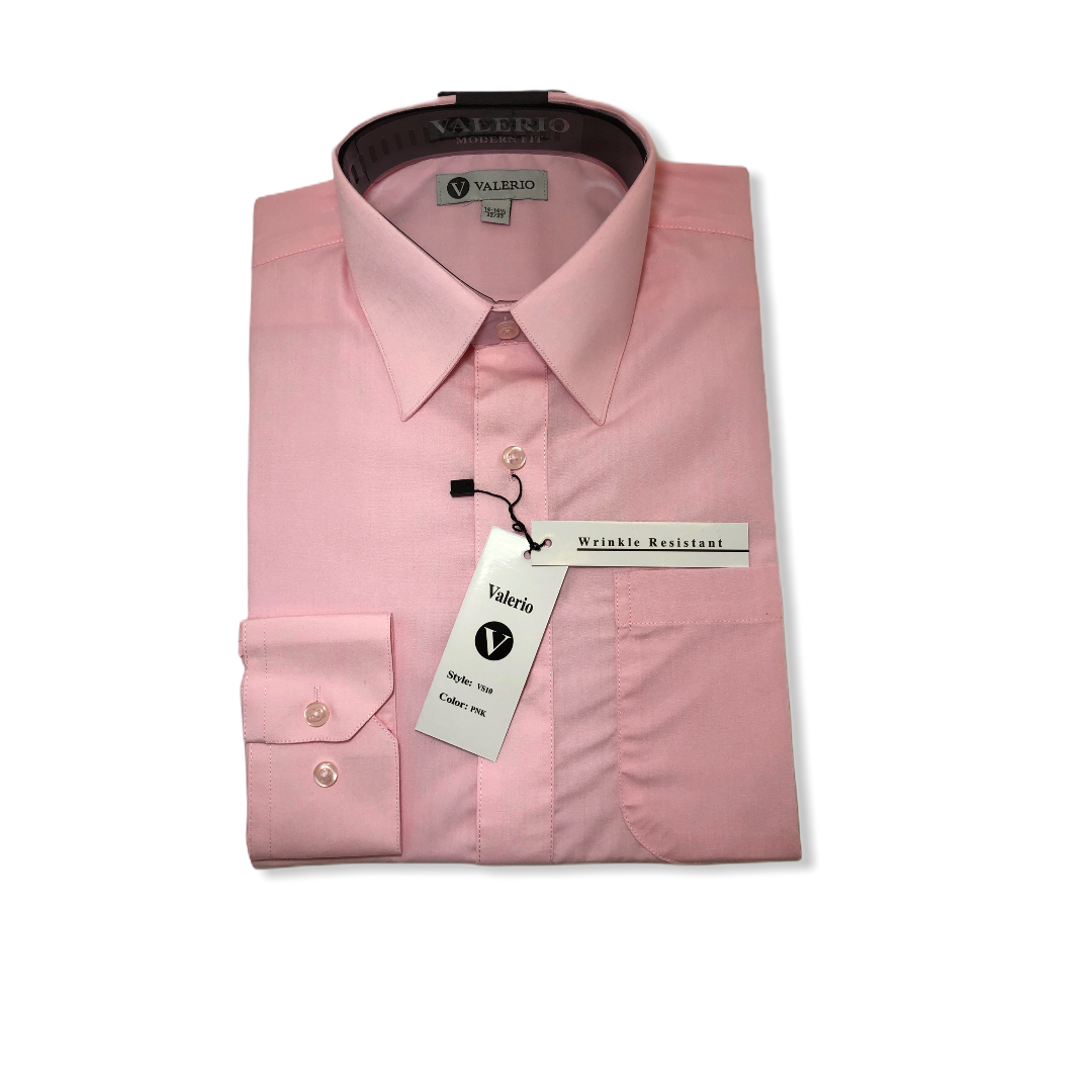 Valerio Lt. Pink Dress Shirt - On Time Fashions Tuscaloosa